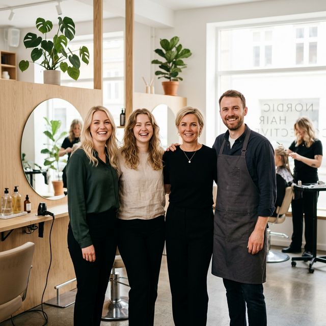 Bookee bruges i en salon